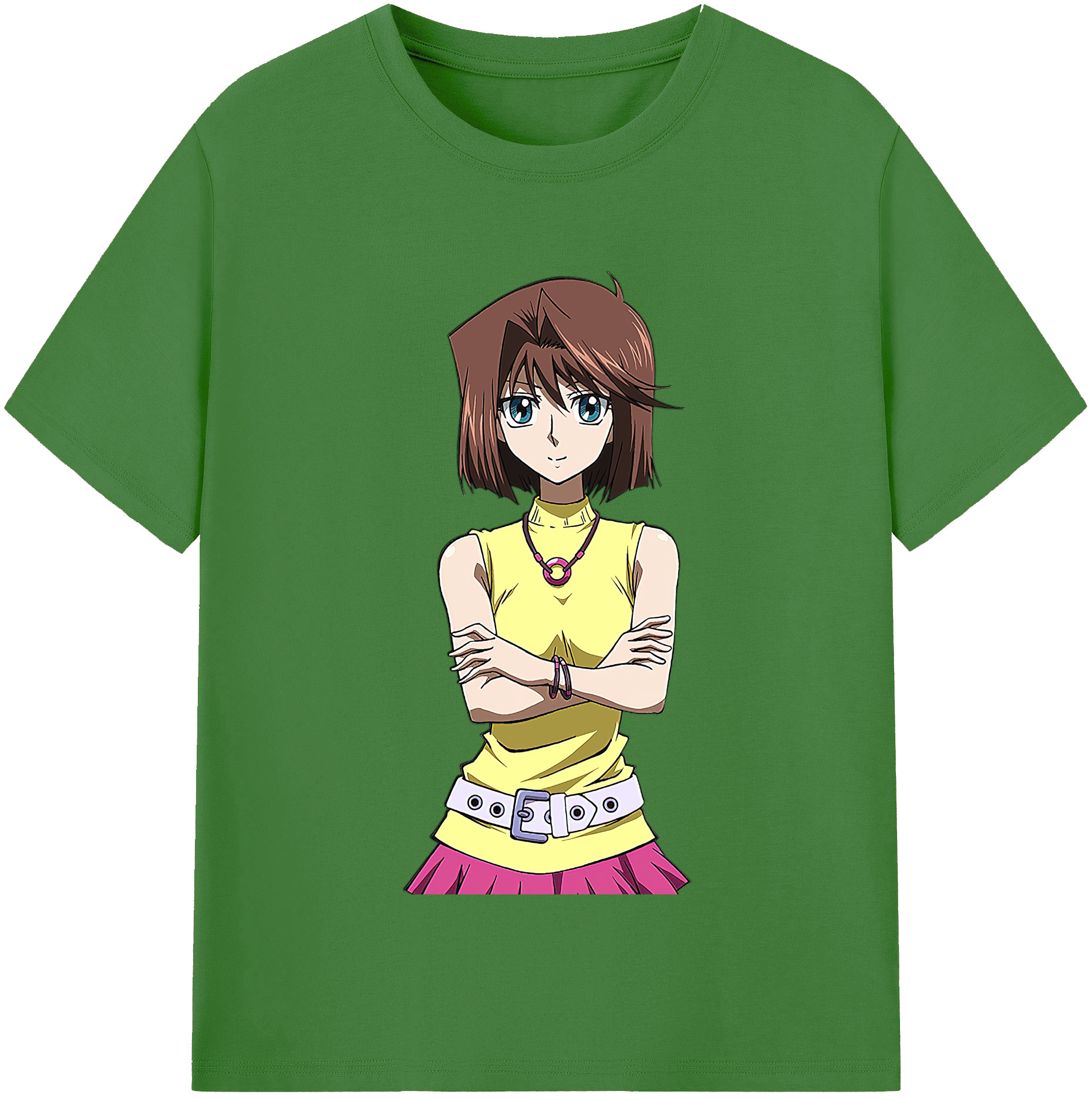 （画像用） 遊☆戯☆王 Yu-Gi-Oh! レディースカジュアルプリントTシャツ（綿100％）